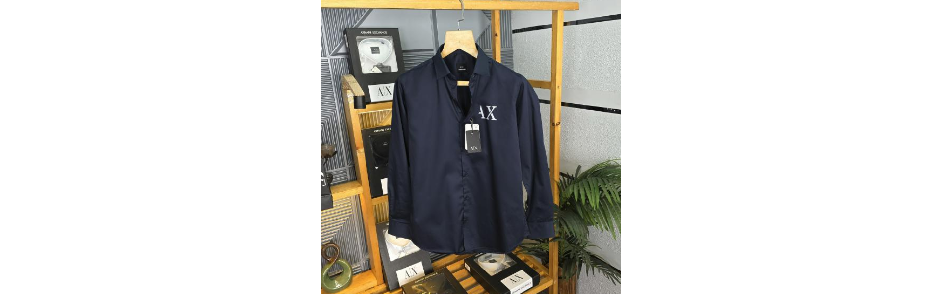 New Pocket Logo Shirt Navy