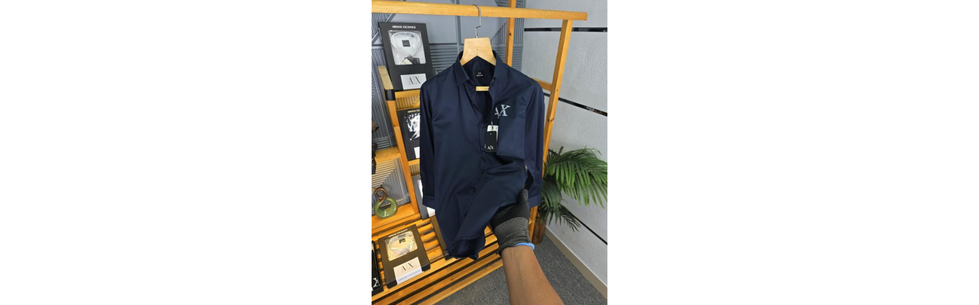 New Pocket Logo Shirt Navy