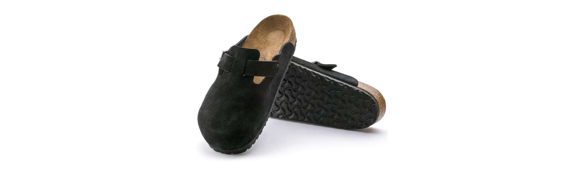 Boston Clog Black Leather