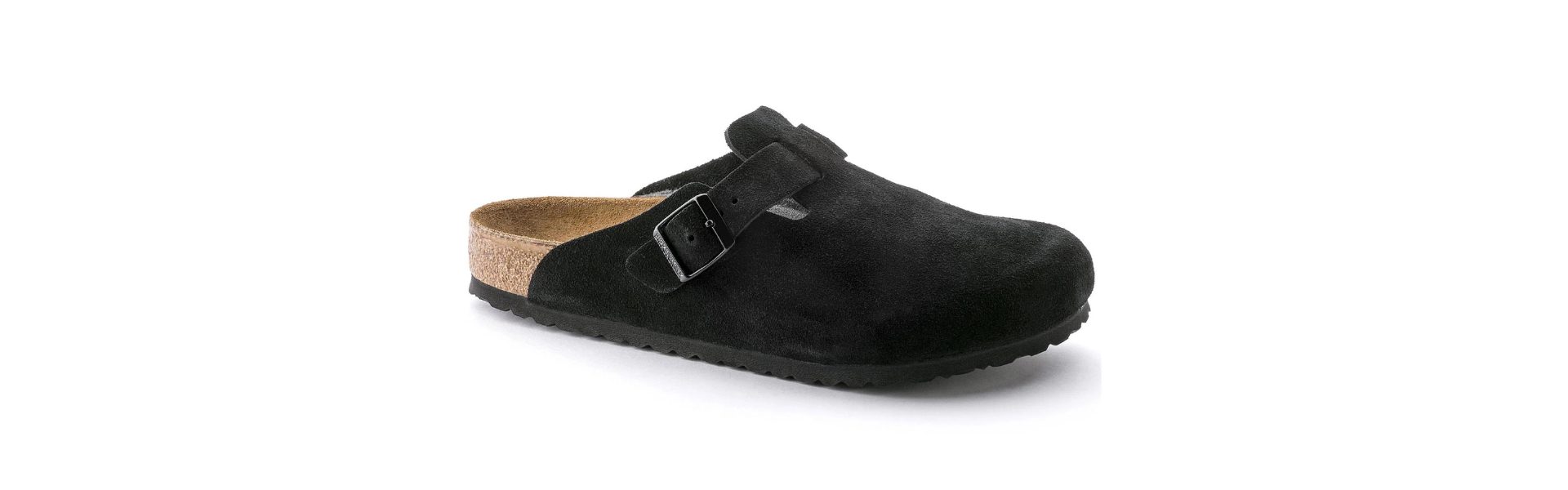 Boston Clog Black Leather