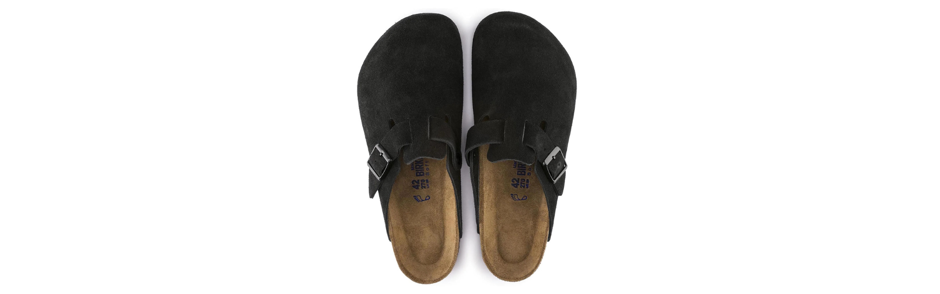 Boston Clog Black Leather