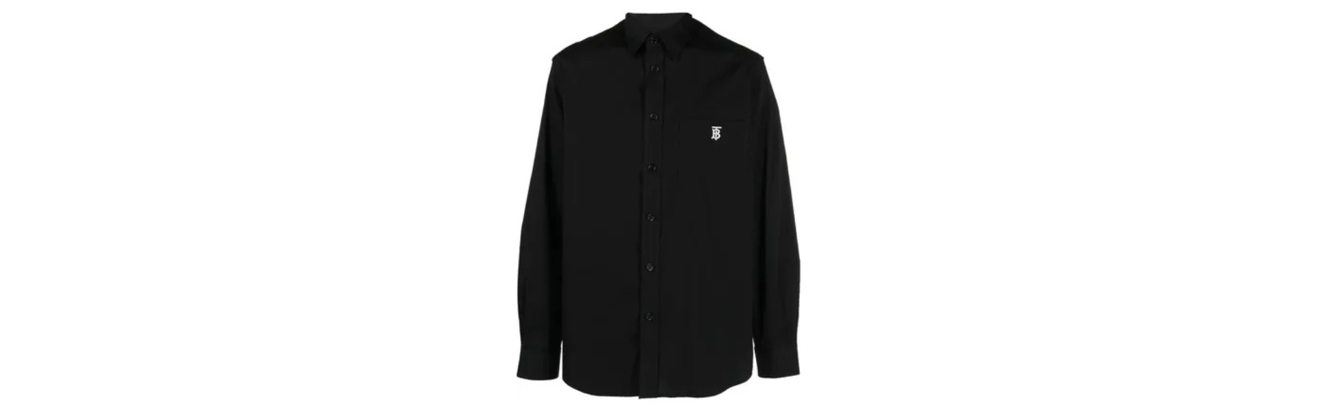 Logo Collar Shirt Black