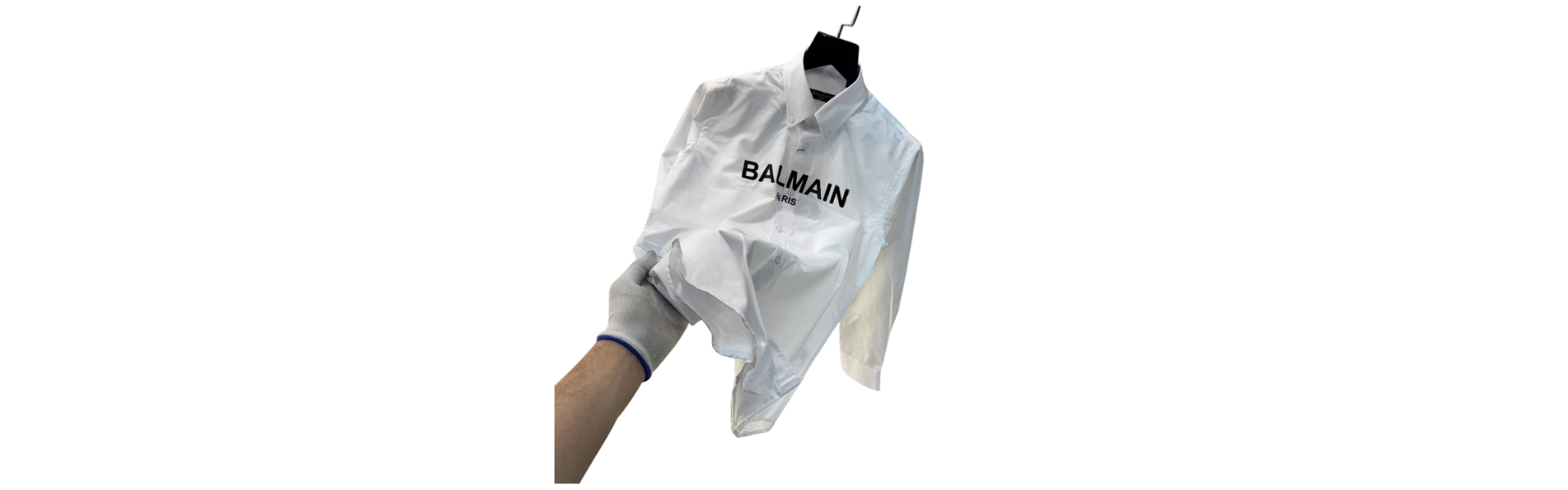 White Logo Print Shirt