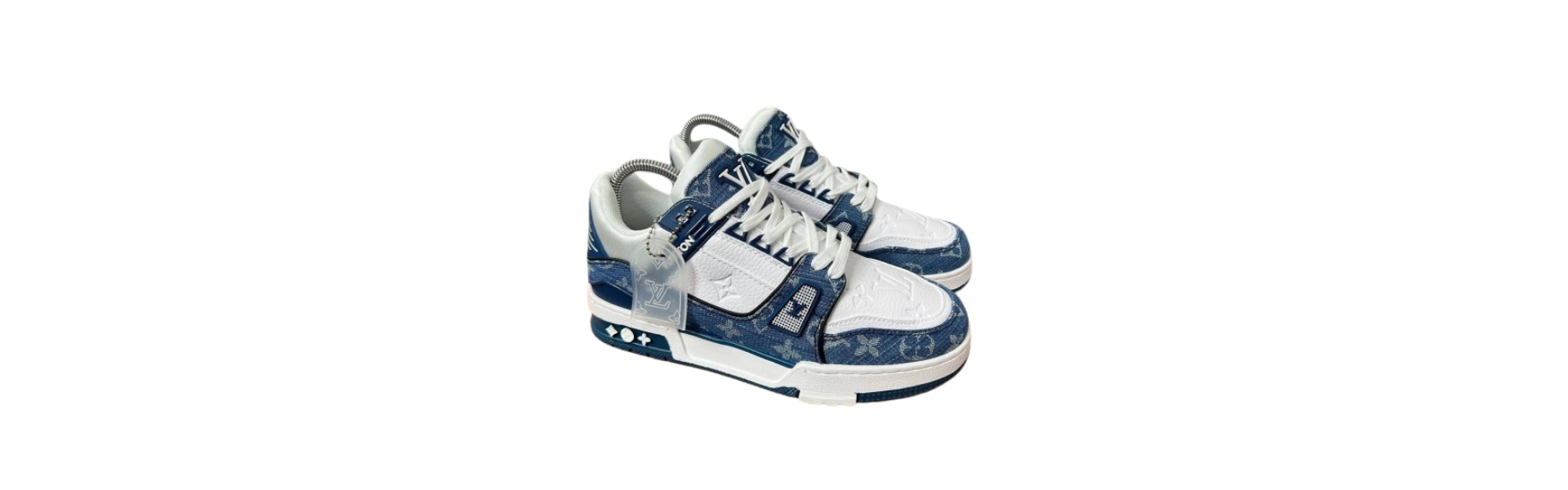 LV Trainer Monogram Denim White Blue