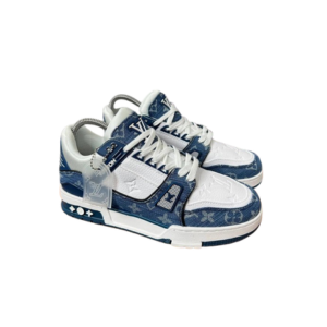 LV Trainer Monogram Denim White Blue