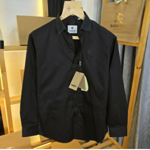 Logo Collar Shirt Black