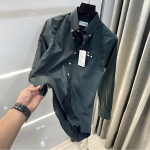 Green Embroidery Logo Shirt