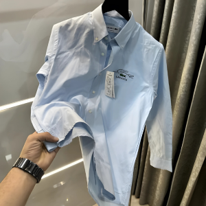 Sky Blue Logo Print Shirt