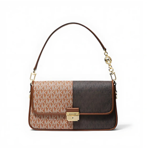 Michael Kors Bradshaw Two Tone Logo Shoulder Bag