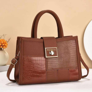FEI&amp;CHI Patchwork Textured Leather Handbag